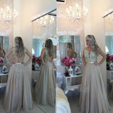 2019 Long Prom Dress,Lace Top Prom Gown,Elegant Prom Dress,Sweet 16 Dress,MA147 - DollyGown
